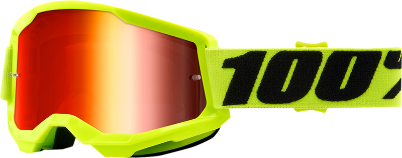 STRATA 2 Goggle Fluo/Yellow - Mirror Red Lens