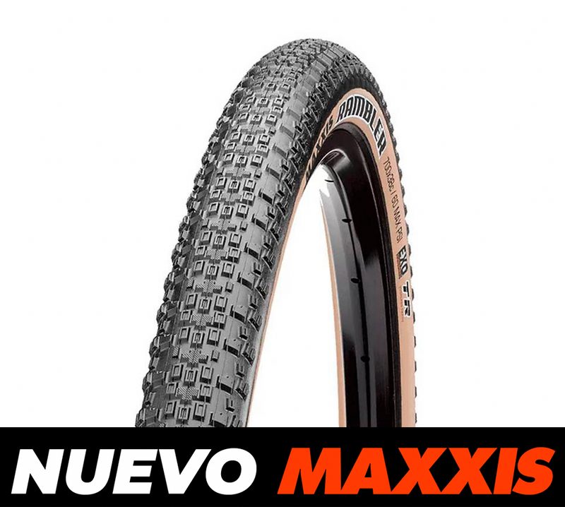 Neumático Rambler Maxxis 700X38C Kevlar EXO/TR/TANWALL
